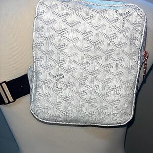 Goyard White Crossbody Pouch